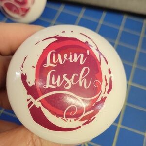 Livin' Lusch Pink & Red Wine Cork